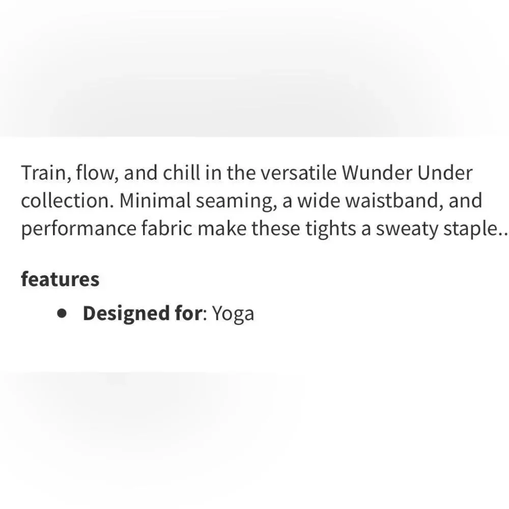 Lululemon sz 2 Wunder Under High-Rise Tight 25